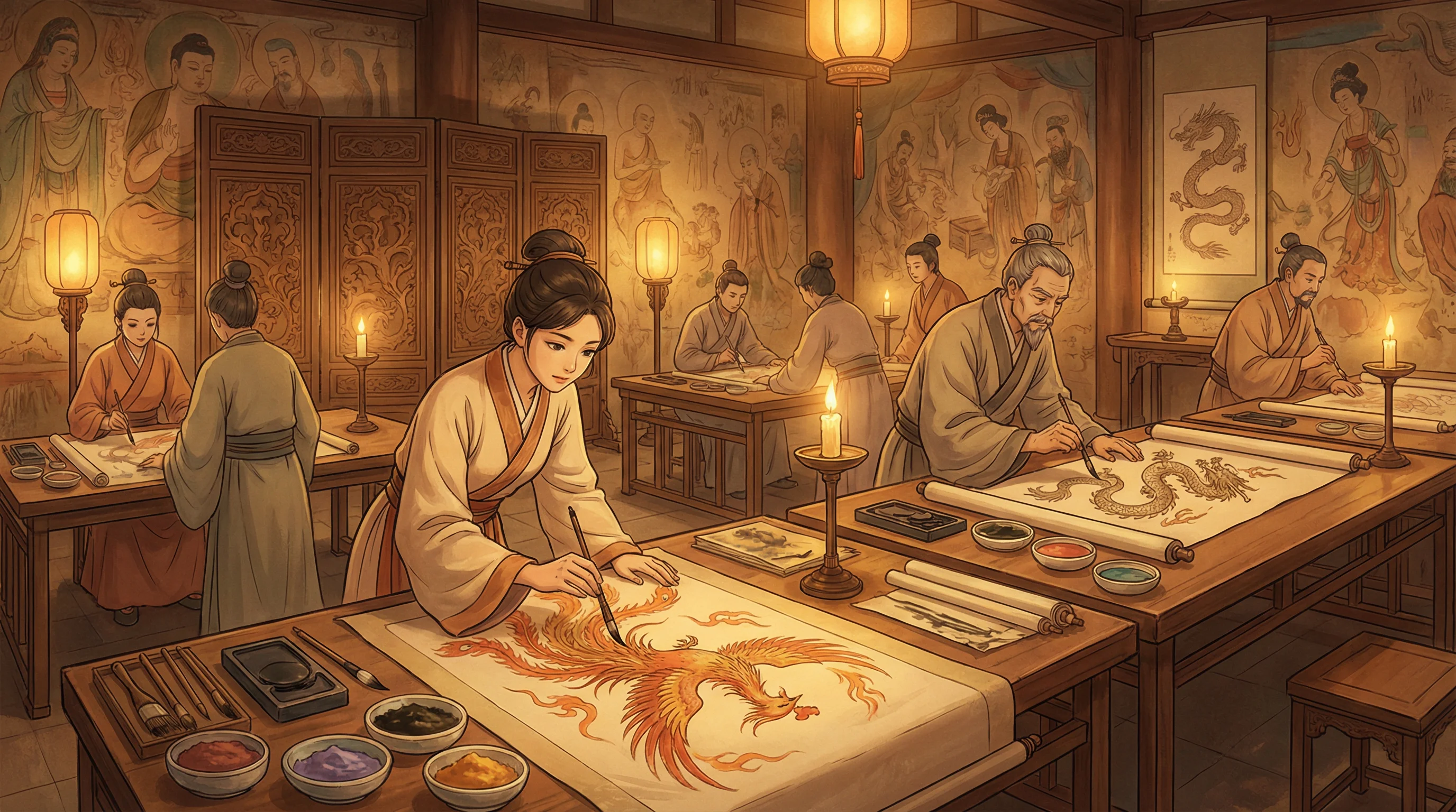 画师入驻 - 风驰空气能热水器 国风动漫画师